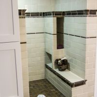 Painted Glaze vanity with inset doors with applied molding (8)